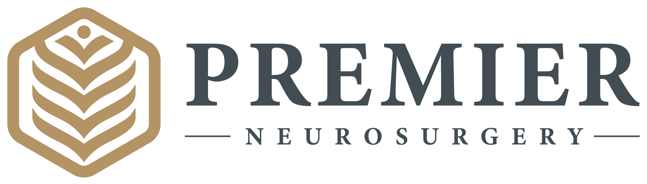 Premier_Neurosurgery_Logo_Gold_Two_Color_Side_Position